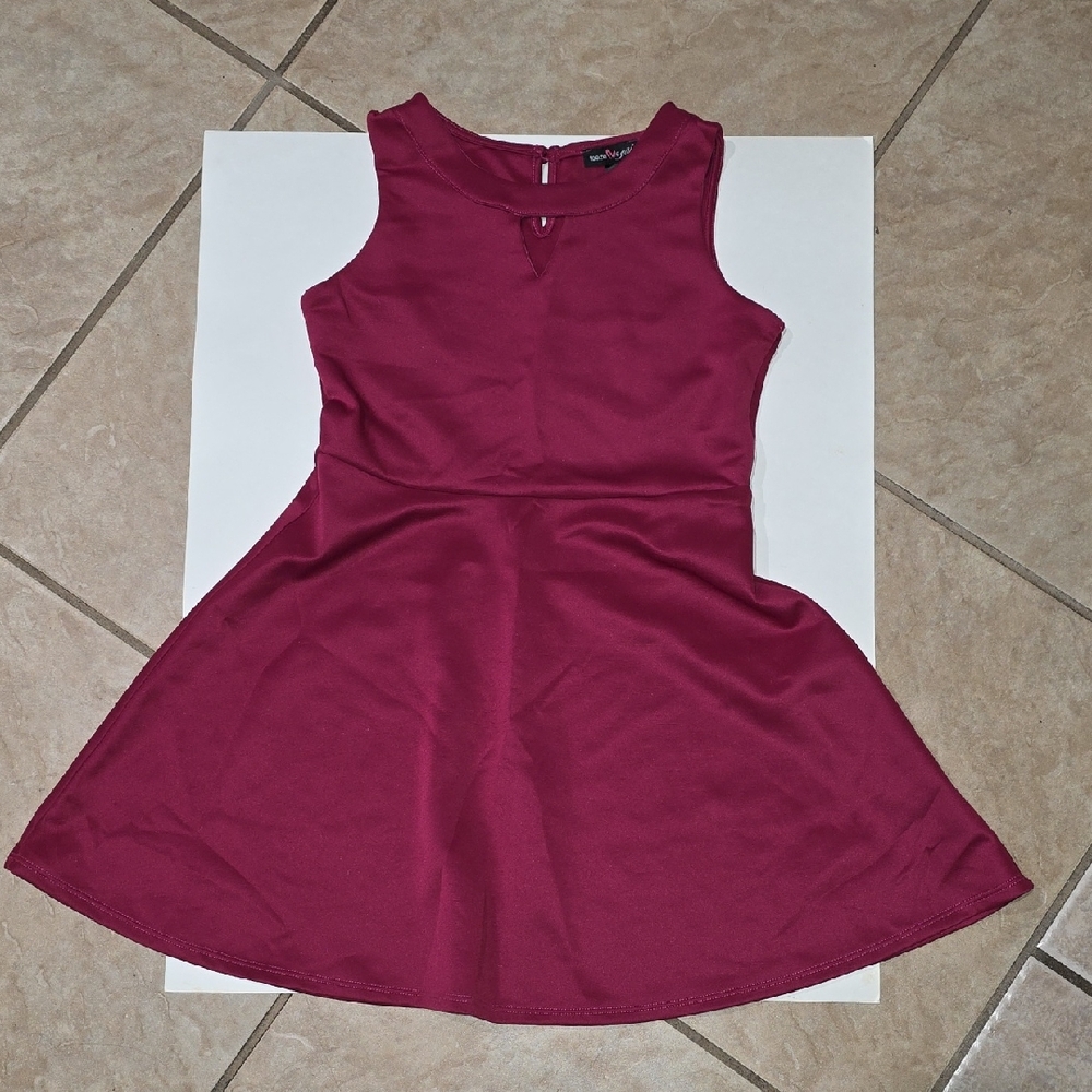 Elegant Maroon Kids Formal Dress